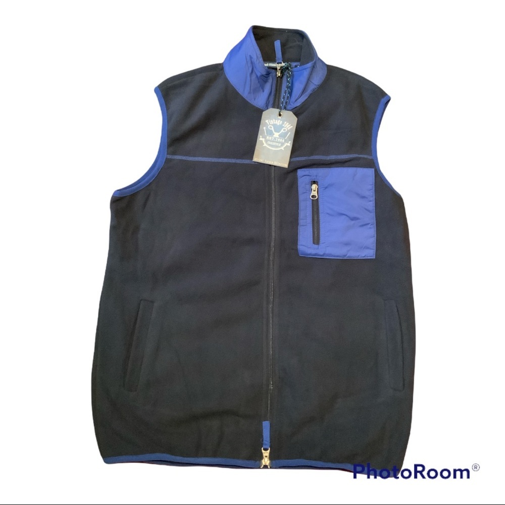 Vintage 1946 Men’s  Full ZipUp Vest W/Side Pockets